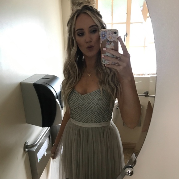 Beaded and Tulle midi bridesmaid dress - Picture 4 of 7